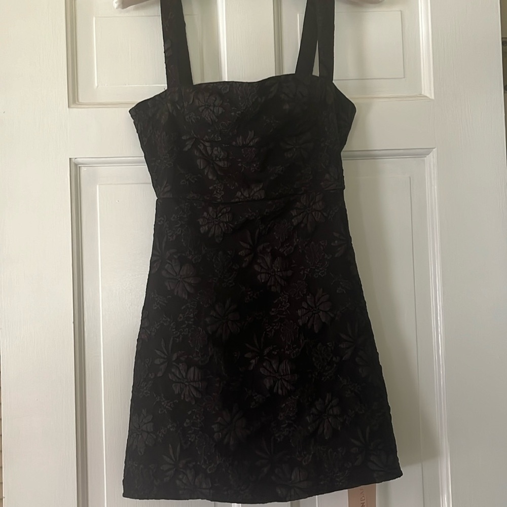 Black mini dress